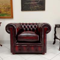Nuova poltrona chesterfield chester club originale