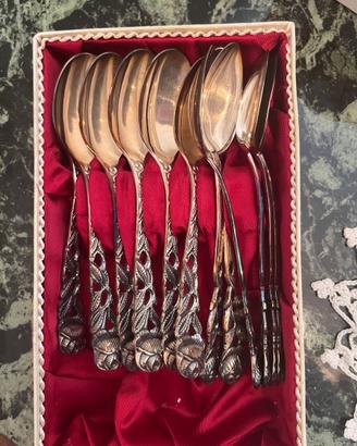 Set Posate da Dolce Vintage "Rosa di Hildesheim" -