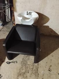 poltrona shampoo.piu 2 sedie da barbiere sdrabile 