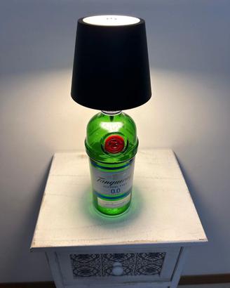 Lampada con bottiglia gin Tanqueray 0,0LEDwireless