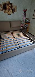 Letto contenitore matrimoniale  con materasso
