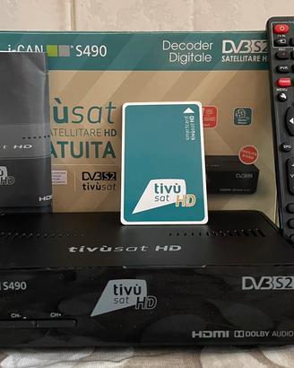Decoder Tivusat + (Carta Attiva)  ICAN S490