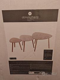 Set di tavolini ad incastro