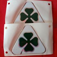 Coppia Stemmi loghi Quadrifoglio Alfa Romeo
