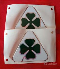 Coppia Stemmi loghi Quadrifoglio Alfa Romeo