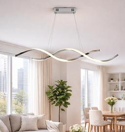 lampadario Argentato a sospensione LED 