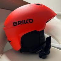 casco snowboard bambino briko arancione