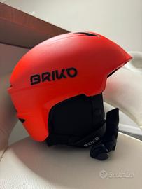 casco snowboard bambino briko arancione