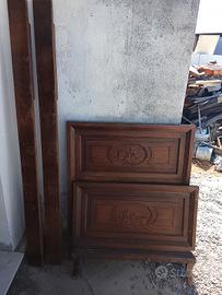 letto in legno antico 