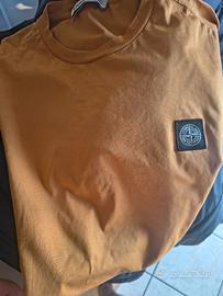 T shirt gialla Stone Island originale indos 3 volt