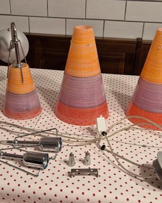 Set completo lampadario e applique vintage