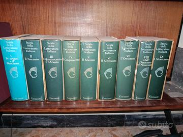 Storia della letteratura italiana -9 volumi- 1965