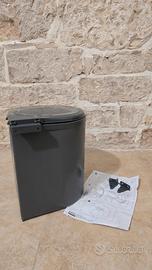 Porta pattumiera cesto grigio