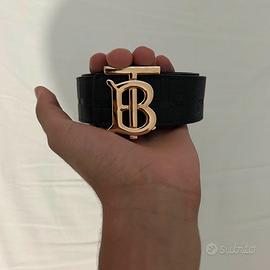 Cintura Burberry nera reversibile