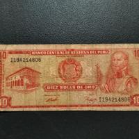 Banconota  da 10 Soles de Oro del Perù