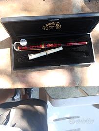 penna Davide tessari placcata in oro 22 carati 