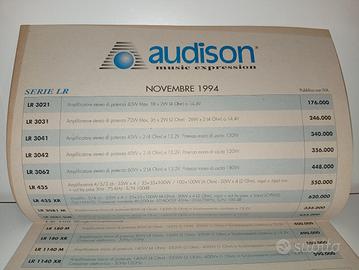 Listino Audison 1994