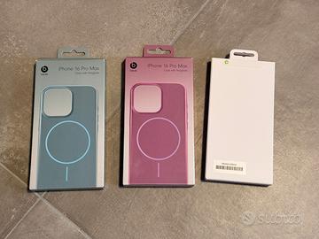 Lotto 3 custodie iPhone 16 Pro Max Apple e Beats
