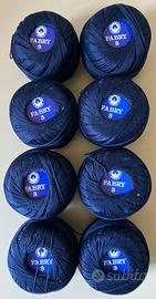 8 gomitoli cotone mako Fabry 100 grammi