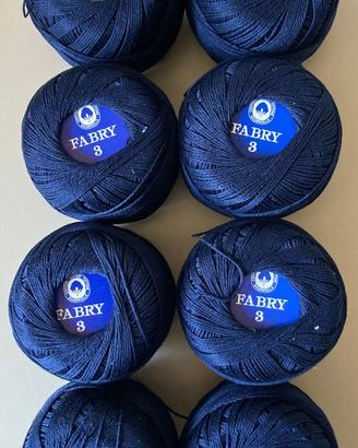 8 gomitoli cotone mako Fabry 100 grammi