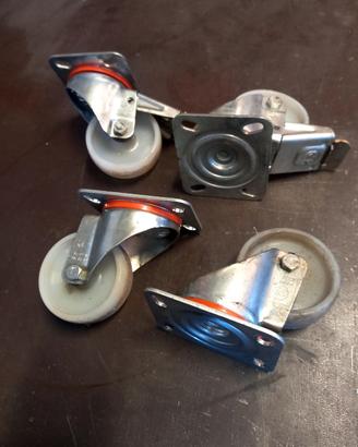 Ruote per carrelli. kit da 4 