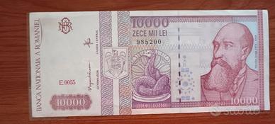 Romania banconota da 10.000 Lei