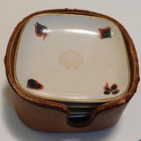 set di 4 posaceneri pubblicitari Shell anni '60