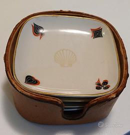 set di 4 posaceneri pubblicitari Shell anni '60