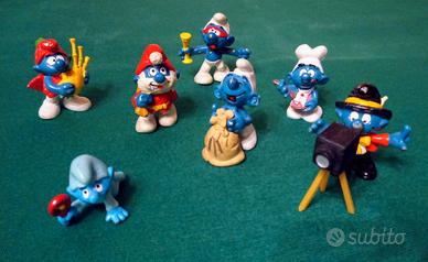 Statuine Puffi anni 80 (7 unità)