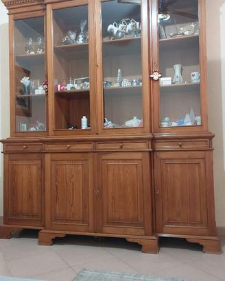 cristalliera in legno