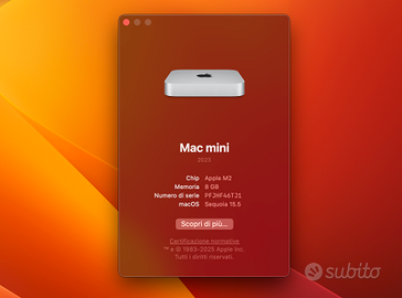 MAC MINI M2 - 512gb (in garanzia!)