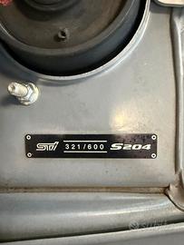 SUBARU WRX STI S204 serie limitata n°321/600