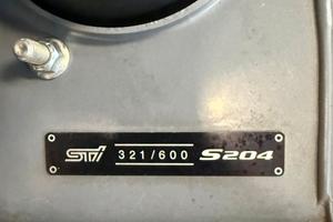 SUBARU WRX STI S204 serie limitata n°321/600