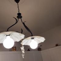 SOLO 80 EURO LAMPADARIO CON LAMPADE GLOBO LED