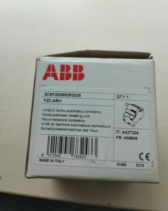 Dispositivo riarmo differenziale ABB