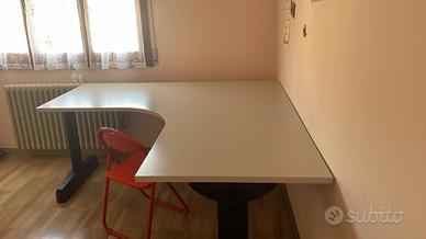 Grande Scrivania Angolare Professionale