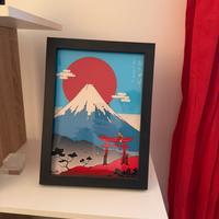 Quadro stampa giapponese con cornice