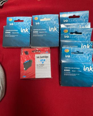 6 cartucce per stampante epson nuove sigillate