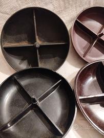 Quattro portaspilli da scrivania in bachelite 