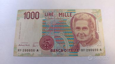 MILLE LIRE MONTESSORI SERIE SOSTITUTIVA XF BB RARA