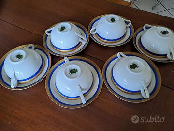 servizio da brodo per  6 persone 