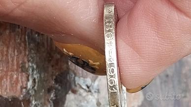 Moneta 500 lire centenario argento