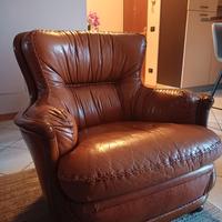Poltrona in pelle vintage