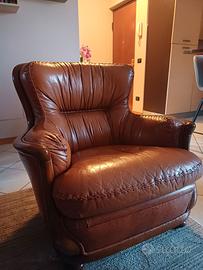 Poltrona in pelle vintage