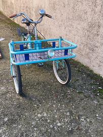 Bici 3 ruote con cestino