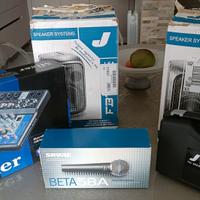 Casse, mixer e microfoni 