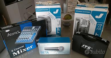 Casse, mixer e microfoni 