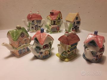 7 teiere in ceramica
