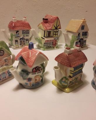 7 teiere in ceramica