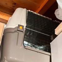 Trasportino da auto per cane grande.